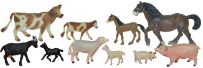 Animale domestice cu puii set de 10 figurine - Miniland foto