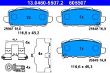 ATE 13.0460-5507.2 set placute frana,frana disc