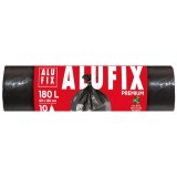 Saci menajeri / gunoi Alufix Professional, negru, 180L, 10 buc