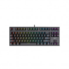 Tastatura gaming mecanica Havit Gamenote KB857L cu fir de 1.5m, conexiune USB, iluminat RGB, Negru foto