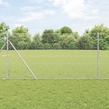 Gard hexagonal Argintiu 5000 x 0.06 x 140 cm Oțel galvanizat