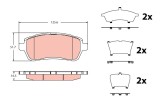 TRW GDB2404 set placute frana,frana disc