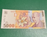 Bancnota 5000 lei 1998 necirculată