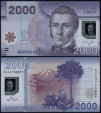 CHILE █ bancnota █ 2000 Pesos █ 2014 █ P-162d █ POLYMER █ UNC █ necirculata