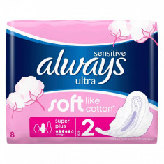 Absorbante ALWAYS Ultra Super Plus Sensitive 8 bucati foto