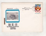 bnk fil Plic ocazional 100 ani presa sportiva romana Bucuresti 1980
