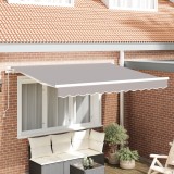 VidaXL Material de &icirc;nlocuire pentru marchiză gri deschis pentru cadru de 3.5x2 m