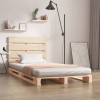 VidaXL Cadru de pat Single Small 2FT6, 75x190 cm, lemn masiv de pin
