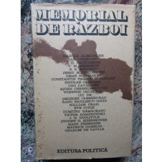 Memorial de razboi Antologie cartonata Ion Cupsa, Al. Siperco, Ed Politica, 1976