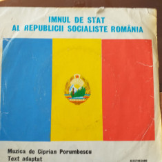 Imnul de stat al Republicii Socialiste Romania Trei culori vinil vinyl single