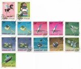Ajman - Marci diverse (32 buc.), 1967-1969 - valori obliterate