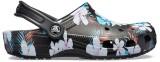 Saboti Crocs Classic Seasonal Graphic Clog Negru - Black/Floral