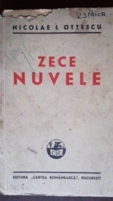 Zece nuvele-Nicolae I. Ottescu foto