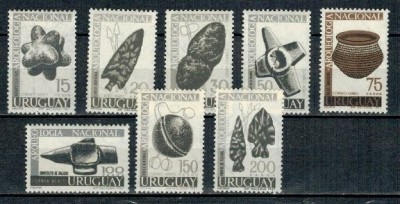 Uruguay 1967 - Arheologie, artefacte, serie neuzata foto
