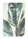 Cumpara ieftin Tablou canvas in ulei Leaf 80x3.5x120 cm