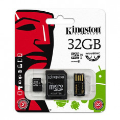 MICROSD CARD 32GB CLASS 4 ADAPTOR USB KINGSTO foto