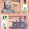 NIGERIA 5 naira 2016 polymer UNC!!!