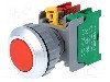 Intrerupator ac&amp;#355;ionat prin apasare, 1 pozitii, 30mm, seria XB30, AUSPICIOUS - XB30-1O/C R