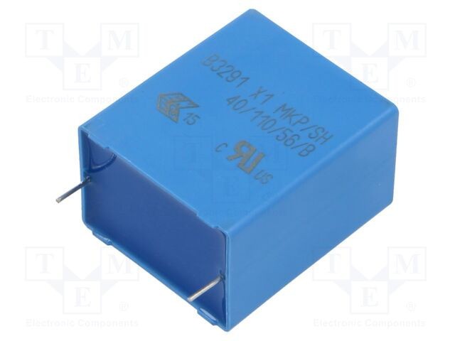 Condensator EPCOS polipropilenă X1 1,5uF 22x36,5x31,5mm THT