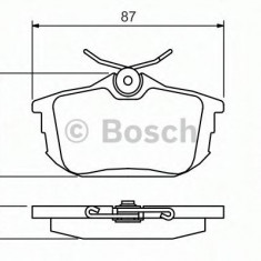 Set placute frana,frana disc MITSUBISHI COLT VI (Z3, Z2) (2002 - 2012) BOSCH 0 986 424 427