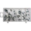 Set 30 Coliere Metalice Cabluri Yato YT-06783, 6-16mm, Prindere Organizare Cabluri