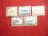 Serie -Concurs Calarie -Austria 1946 ,5 valori, Nestampilat