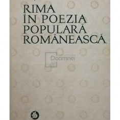 Nicolae Constantinescu - Rima in poezia populara romaneasca (editia 1973)