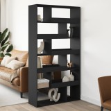 VidaXL Separator de cameră, negru, 100x33x187,5 cm, lemn prelucrat