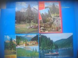 HOPCT LOT 3828 -IP- 4 CARTI POSTALE-LACU ROSU -JUD HARGHITA-CIRCULATE, Circulata, Printata