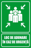 Panou Loc de Adunare in caz de Urgenta - 20x30 cm