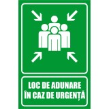 Panou Loc de Adunare in caz de Urgenta - 20x30 cm