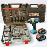 Cumpara ieftin Masina de insurubat Cheie cu impact 450nM, cu 2 acumulatori 48v, 8ah, 4000rpm, 3200bpm Campion PROFESSIONAL CMP1685