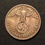 Germania Nazista 1 reichspfennig 1939/J/ Hamburg bronz