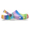 Saboti Crocs Classic Spray Dye Clog Kids Alb - White/Multi, 30, 32 - 34, 36
