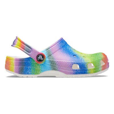 Saboti Crocs Classic Spray Dye Clog Kids Alb - White/Multi foto