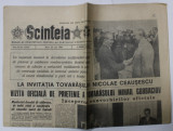 &#039;&#039; SCANTEIA &#039;&#039; ORGAN AL COMITETULUI CENTRAL AL P.C.R. , SUBIECT : VIZITA LUI MIHAIL GORBACIOV LA BUCURESTI , NR. 13921 / 26 MAI / 1987