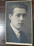 Fotografie, portret de barbat, tip Carte Postala1928, nercirculata