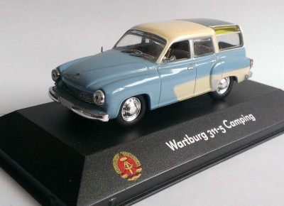 Macheta Wartburg 311-5 Camping 1960 - Atlas DDR 1/43 foto