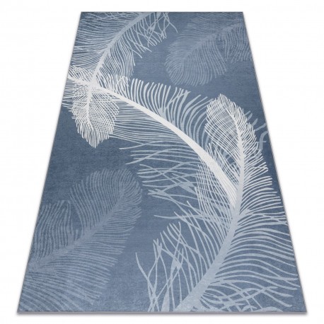 ANDRE 1148 covor lavabil Pene, vintage anti-alunecare - albastru, 120x170 cm
