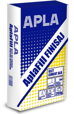 Aplafill Finisaj, Glet pe baza de ciment pentru interior, Alb foto