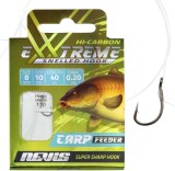 Carlige Legate Nevis Carp Feeder, Nr.8, 0.20mm, 40cm, 10buc/pac