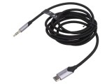 Cablu Audio Jack 3,5mm 3pin 1,5m Negru