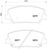 BREMBO P 30 065 PRIME LINE set placute frana,frana disc