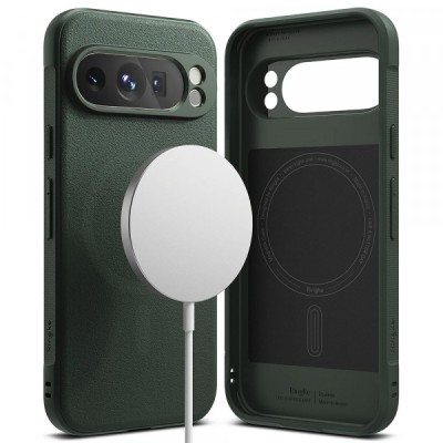 Husa MagSafe pentru Google Pixel 9 Pro, Ringke, Onyx, Verde Inchis foto