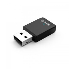 ADAPTOR RETEA TENDA, AC650 wireless dual band, 650Mbps, conectare USB 2.0, negru &quot;U9&quot; (timbru verde 0.18 lei)