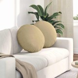 vidaXL Perne de Șezut 2 pcs Gri Verde &Oslash; 50 cm Țesătură din corduroy 42014190