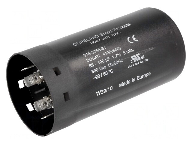 Condensator Electrolitic 97uF 52.4x105mm 10%