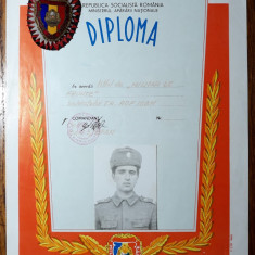 DIPLOMA MILITAR DE FRUNTE ( BREVET ) -INSIGNA MILITAR DE FRUNTE (PERSONALIZATA)