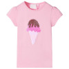 Tricou pentru copii, roz aprins, 140, vidaXL