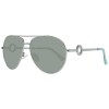 Ochelari de soare dama Guess GF0364 10X 59, protectie UV400, lentile gri, rama argintie